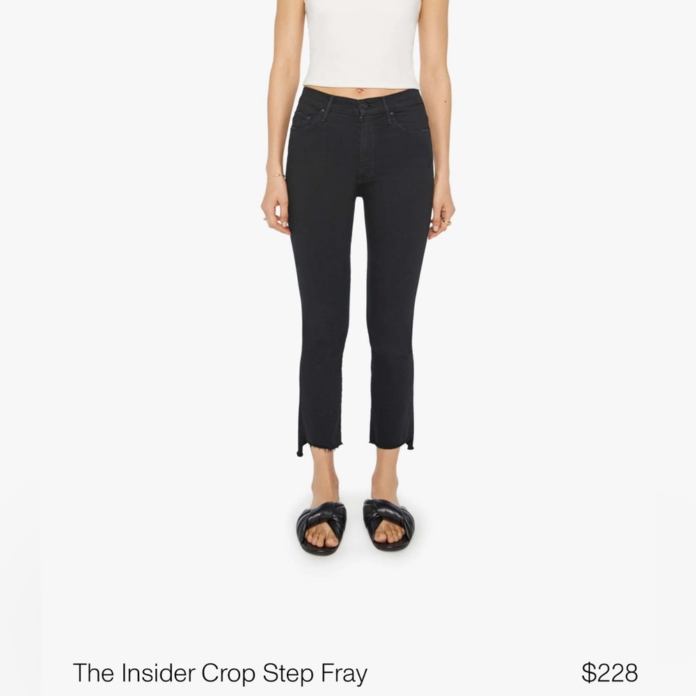 MOTHER Insider Step Crop Fray